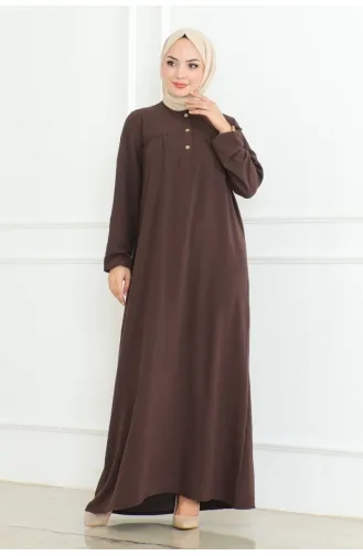 Robe Plissée Aerobin 203-04 Marron 203-04