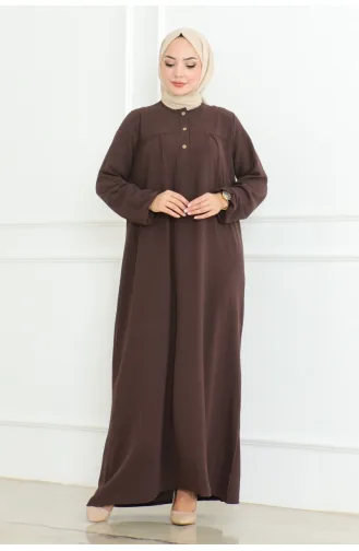 Robe Plissée Aerobin 203-04 Marron 203-04