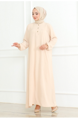 Aerobin Plisseekleid 203-05 Beige 203-05