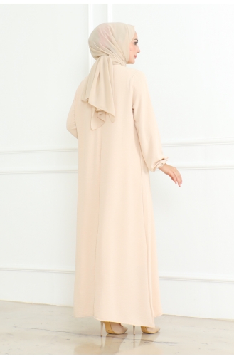 Aerobin Plisseekleid 203-05 Beige 203-05