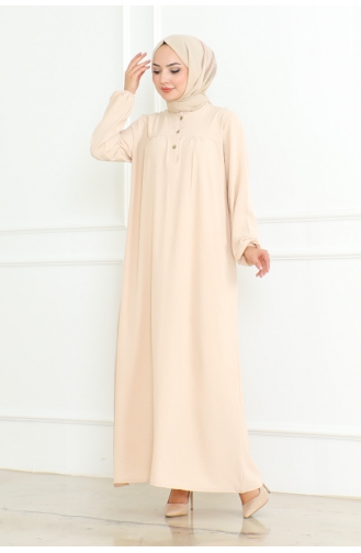 Aerobin Plisseekleid 203-05 Beige 203-05