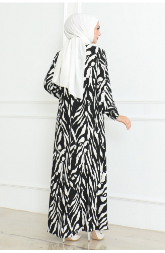 Robe Plissée Froissée 204-03 Noir 204-03