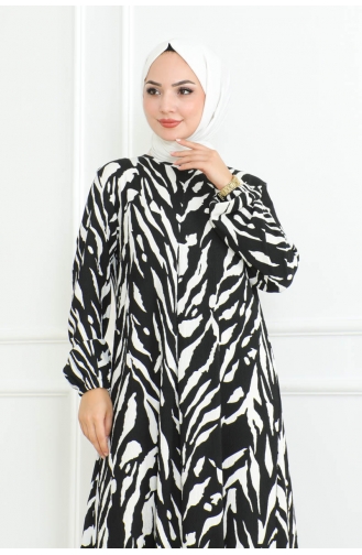 Robe Plissée Froissée 204-03 Noir 204-03