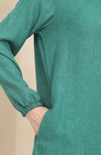 Buttoned Tunic Trousers Double Suit 1002-05 Green 1002-05