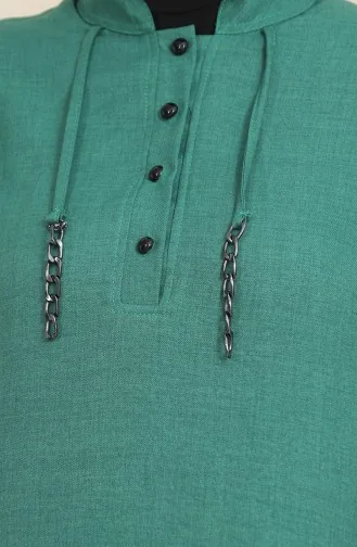 Tuniekbroek Met Gedetailleerde Knopen Dubbel Pak 1004-02 Groen 1004-02