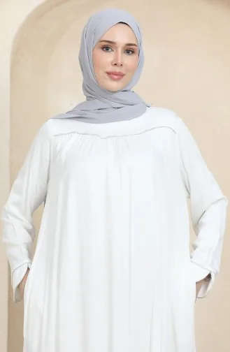 Robe-Kleid Mit Glitzernden Paspeln 25Y1217-02 Ecru 25Y1217-02