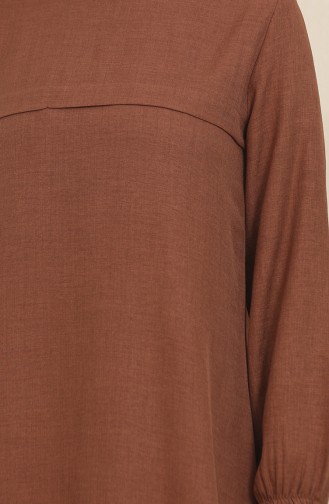 Elastic Sleeve Tunic Trousers Double Suit 1005-05 Brown 1005-05