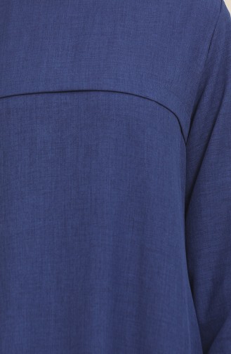 Kolu Lastikli Tunik Pantolon İkili Takım 1005-06 Lacivert