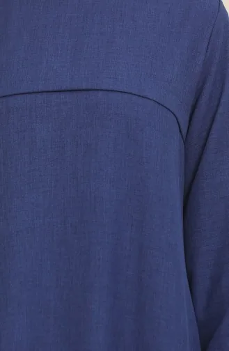 Kolu Lastikli Tunik Pantolon İkili Takım 1005-06 Lacivert