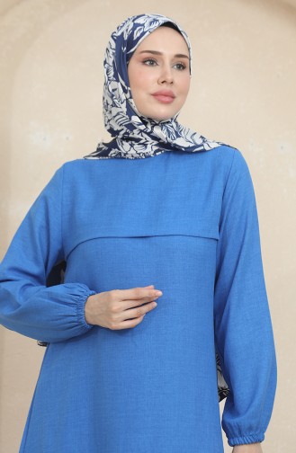 Elastic Sleeve Tunic Trousers Double Suit 1005-03 Blue 1005-03