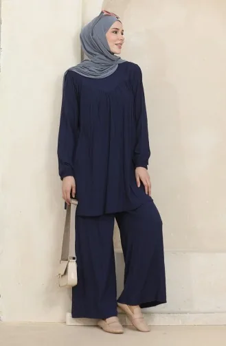 طقم ثنائي تونيك بنطلون 1001-05 كحلي 1001-05