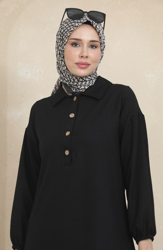 Shirt Collar Tunic Trousers Double Suit 1003-03 Black 1003-03
