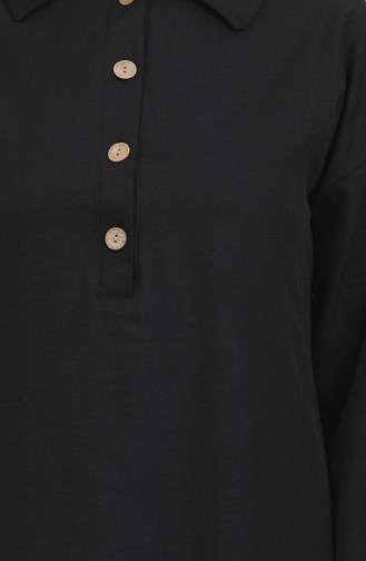 Shirt Collar Tunic Trousers Double Suit 1003-03 Black 1003-03