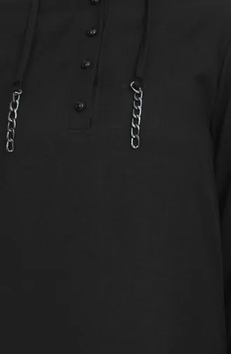 Tuniekbroek Met Gedetailleerde Knopen Dubbel Pak 1004-06 Zwart 1004-06