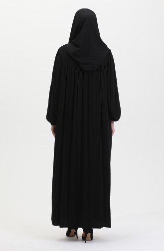 Großes Gestreiftes Stone Robe-Kleid 25Y9056-01 Schwarz 25Y9056-01