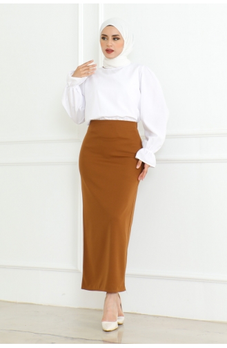 Jupe Crayon 0042-03 Tan 0042-03