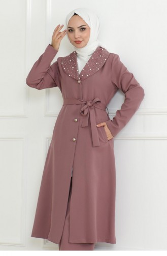 Costume Détaillé Avec Perles Dusty Rose 19216 15277