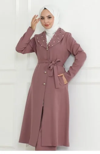 Perlendetailanzug Dusty Rose 19216 15277