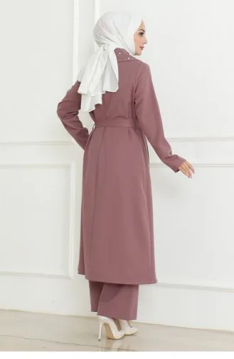 Perlendetailanzug Dusty Rose 19216 15277