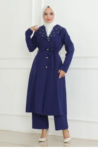 Perlendetailanzug Indigo 19216 15278