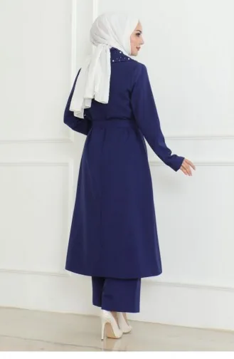 Perlendetailanzug Indigo 19216 15278