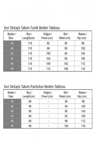 Perlendetailanzug Indigo 19216 15278