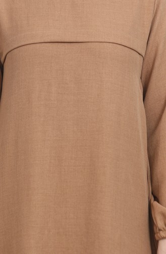 Tunic Trousers Double Suit With Elastic Sleeves 1005-08 Coffee With Milk 1005-08
