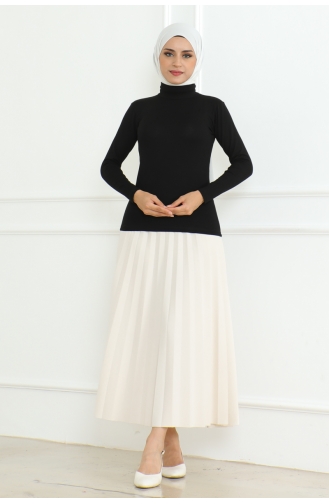Turtleneck Long Sleeve Combed Cotton Body 901-01 Black 901-01