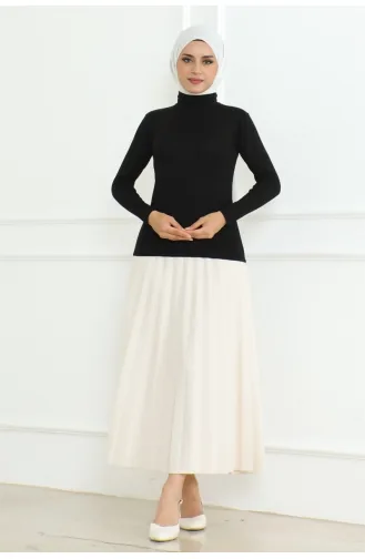 Turtleneck Long Sleeve Combed Cotton Body 901-01 Black 901-01