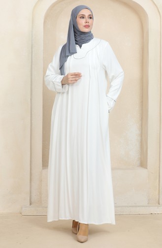 Paspelierung Plus Size Belmando Kleid 25Y9053-03 Ecru 25Y9053-03