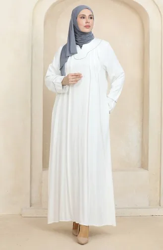 Paspelierung Plus Size Belmando Kleid 25Y9053-03 Ecru 25Y9053-03