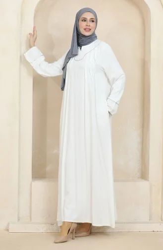 Paspelierung Plus Size Belmando Kleid 25Y9053-03 Ecru 25Y9053-03