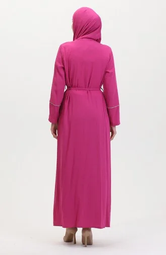 Kleid Mit Steindetail Und Schal 25Y9011-02 Fuchsia 25Y9011-02
