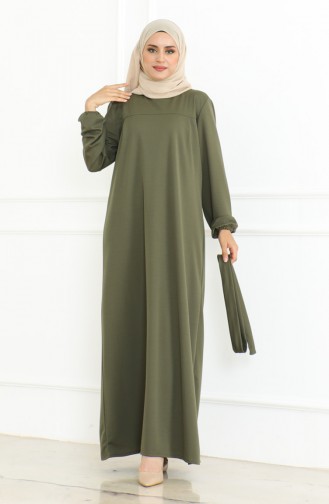 Belted Sports Dress 3028-06 Khaki 3028-06