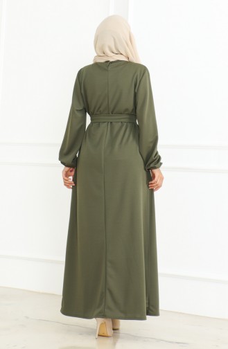 Belted Sports Dress 3028-06 Khaki 3028-06