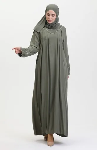 Paspelierung Plus Size Belmando Kleid 25Y9053-04 Khaki 25Y9053-04