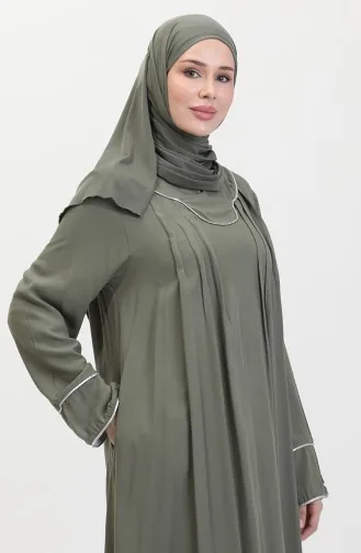Paspelierung Plus Size Belmando Kleid 25Y9053-04 Khaki 25Y9053-04