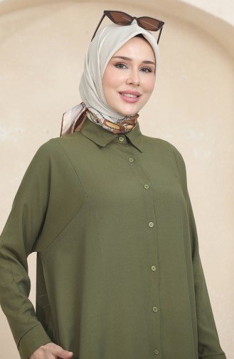 Dunkel Khaki Tunikas 6433-13