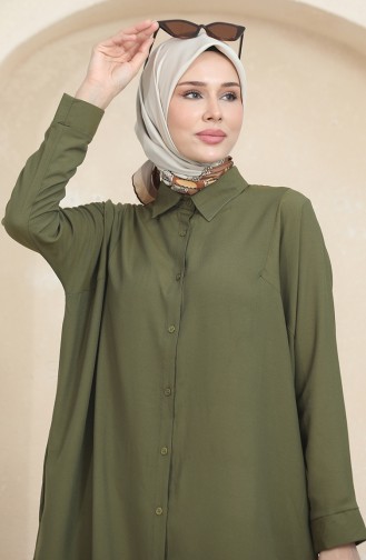 Dunkel Khaki Tunikas 6433-13