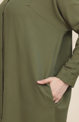 Dunkel Khaki Tunikas 6433-13