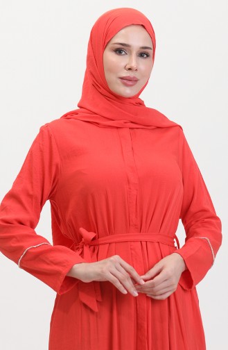 Robe Détail Pierre Avec Châle 25Y9011-04 Fleur De Grenade 25Y9011-04