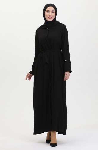 Jurk Met Stenen Details En Sjaal 25Y9011-01 Zwart 25Y9011-01