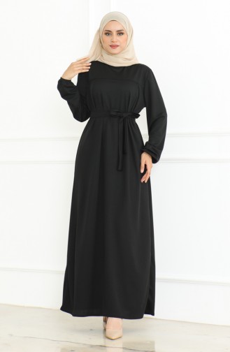 Robe De Sport A Ceinture 3028-02 Noir 3028-02