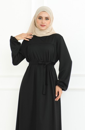 Robe De Sport A Ceinture 3028-02 Noir 3028-02