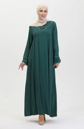 Paspelierung Plus Size Belmando Kleid 25Y9053-02 Smaragdgrün 25Y9053-02