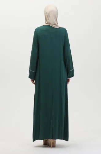 Paspelierung Plus Size Belmando Kleid 25Y9053-02 Smaragdgrün 25Y9053-02