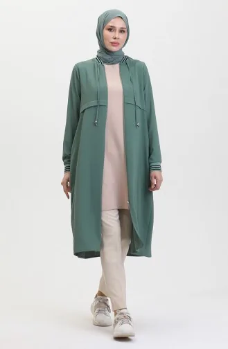 Geribbelde Cape 1014-01 Groen 1014-01