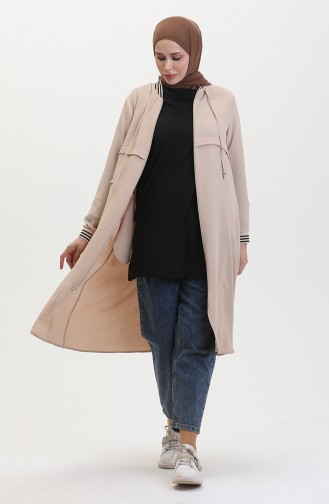 Geribbelde Cape 1014-02 Mink 1014-02