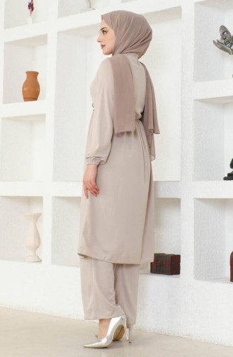 Necklace Tunic Two Piece Suit 0583-08 Mink 0583-08