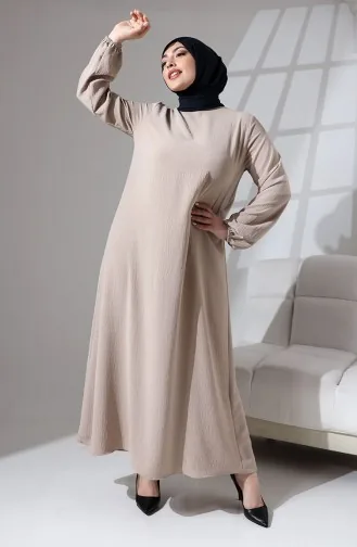 عباية سادة بأزرار مقاس كبير  0712-01 فيزون 0712-01